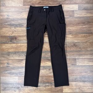 Amazon Work Pants Womens Medium Black Polyester Cargo